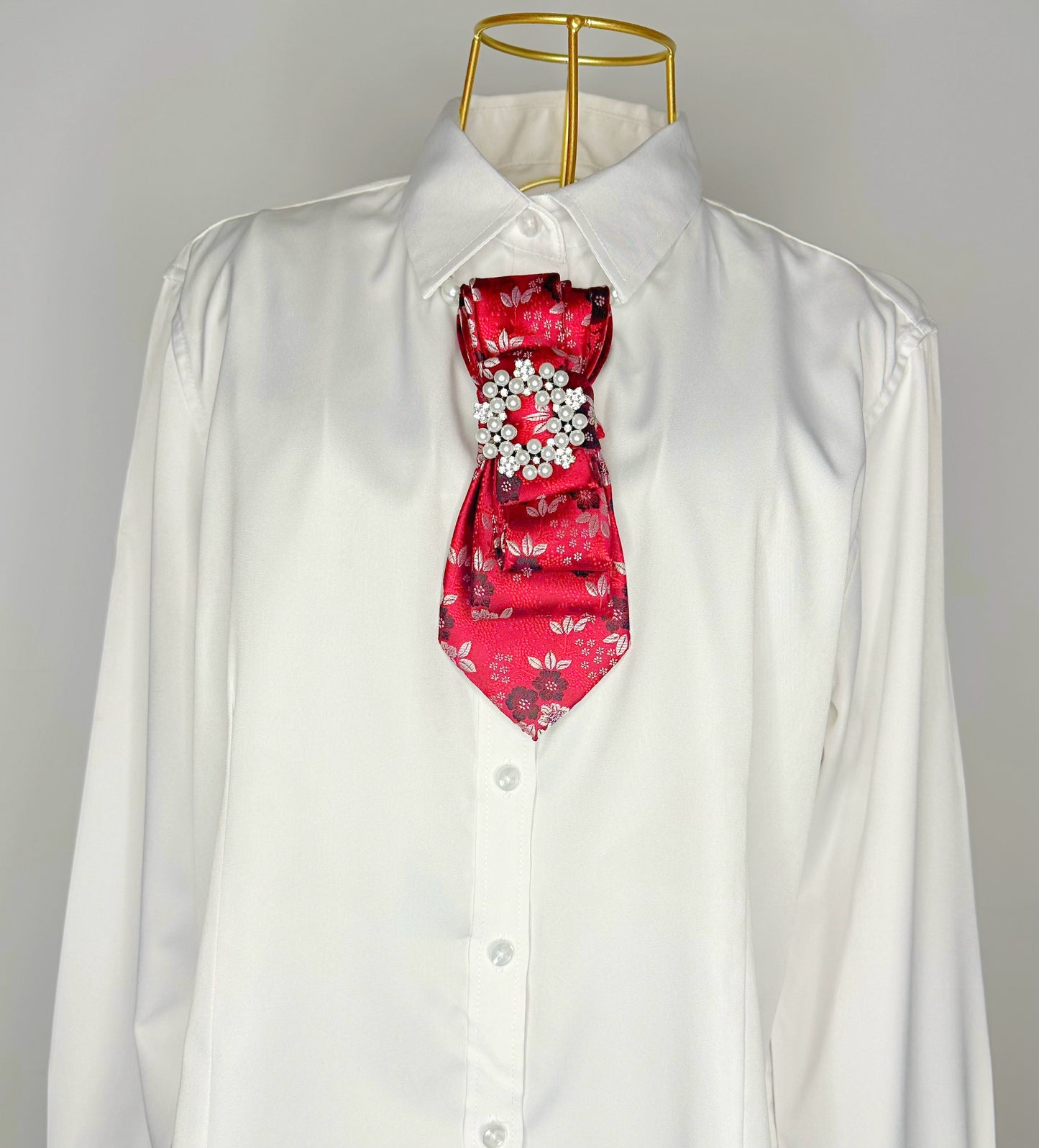 Burgundy Floral Print