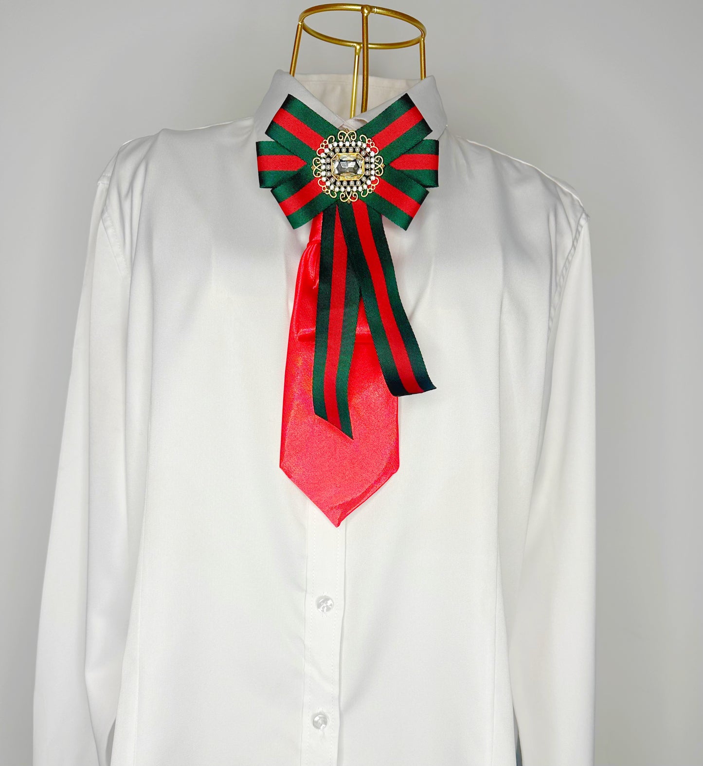 Red and Green Twisted Ties
