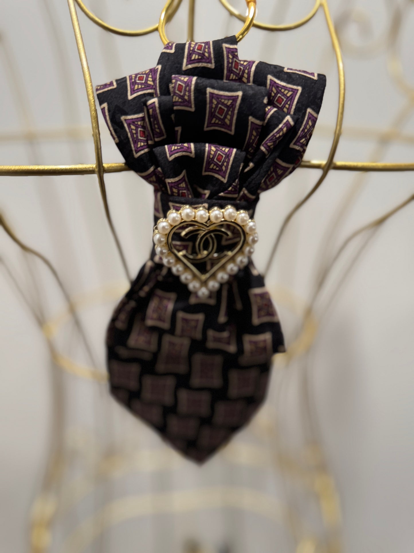 Navy, Burgundy and Cream