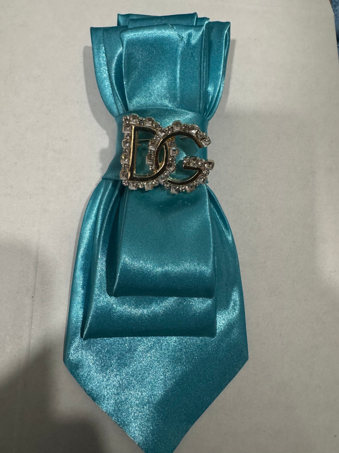 Teal Twisted Tie