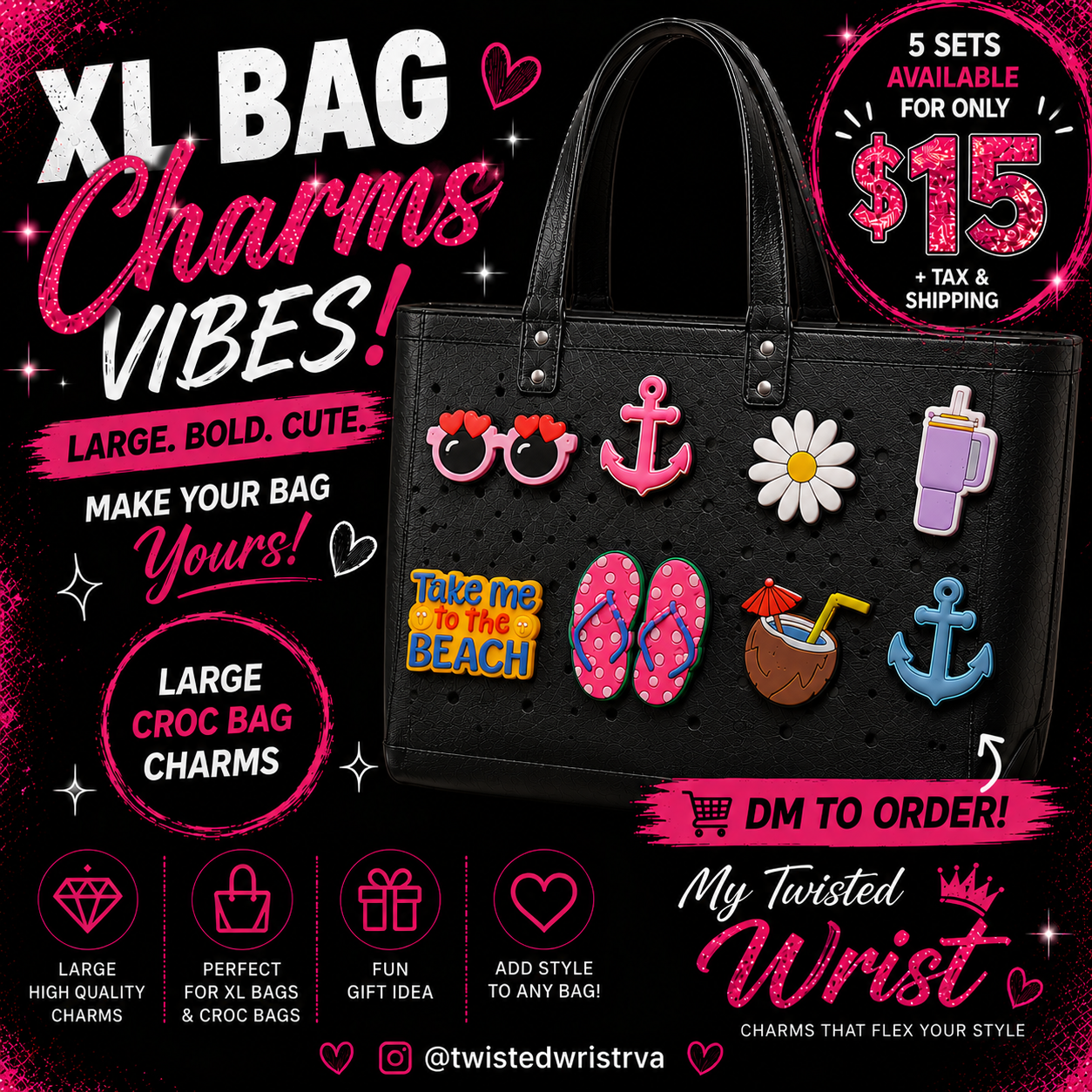 XL Bag Charms