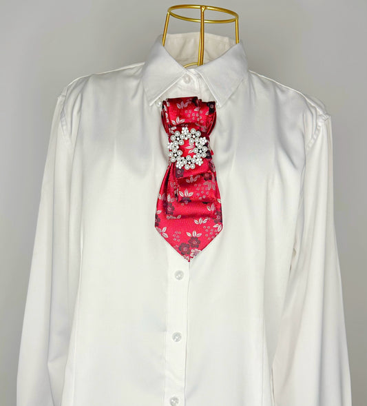 Burgundy Floral Print