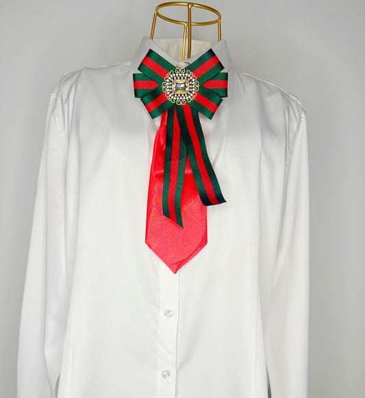 Red and Green Twisted Ties