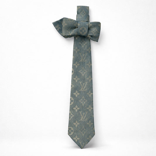 Denim Bow Necktie