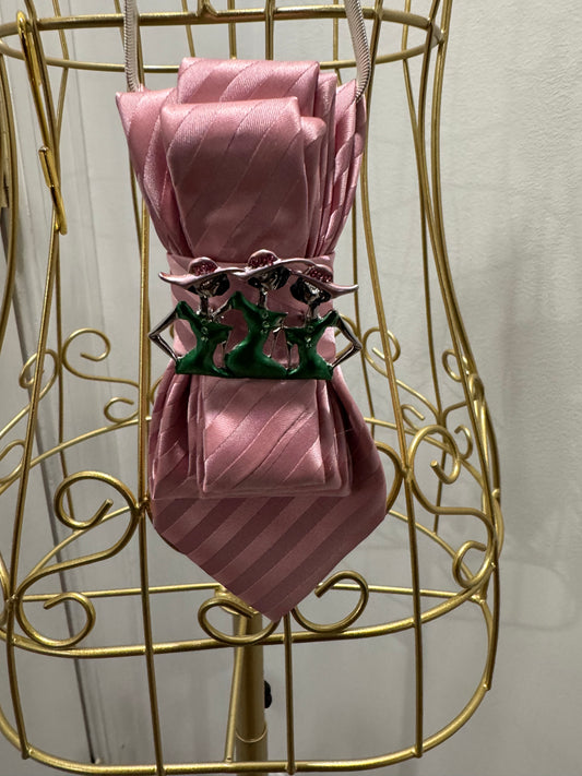 Pink Stripe Lady Tie