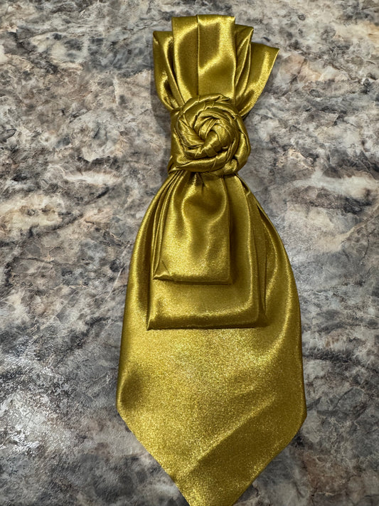 Gold Rose Twisted Tie
