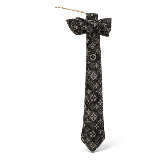 Black/Brown Bow Necktie
