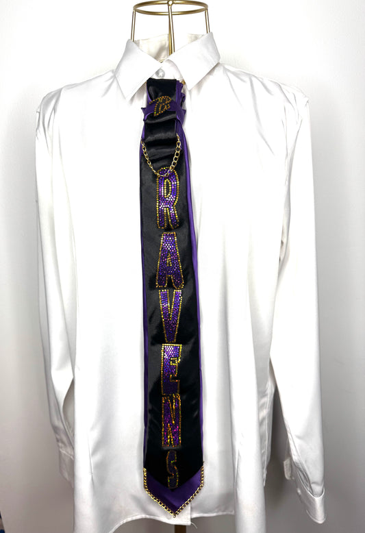 Purple - Black - Gold - Tie