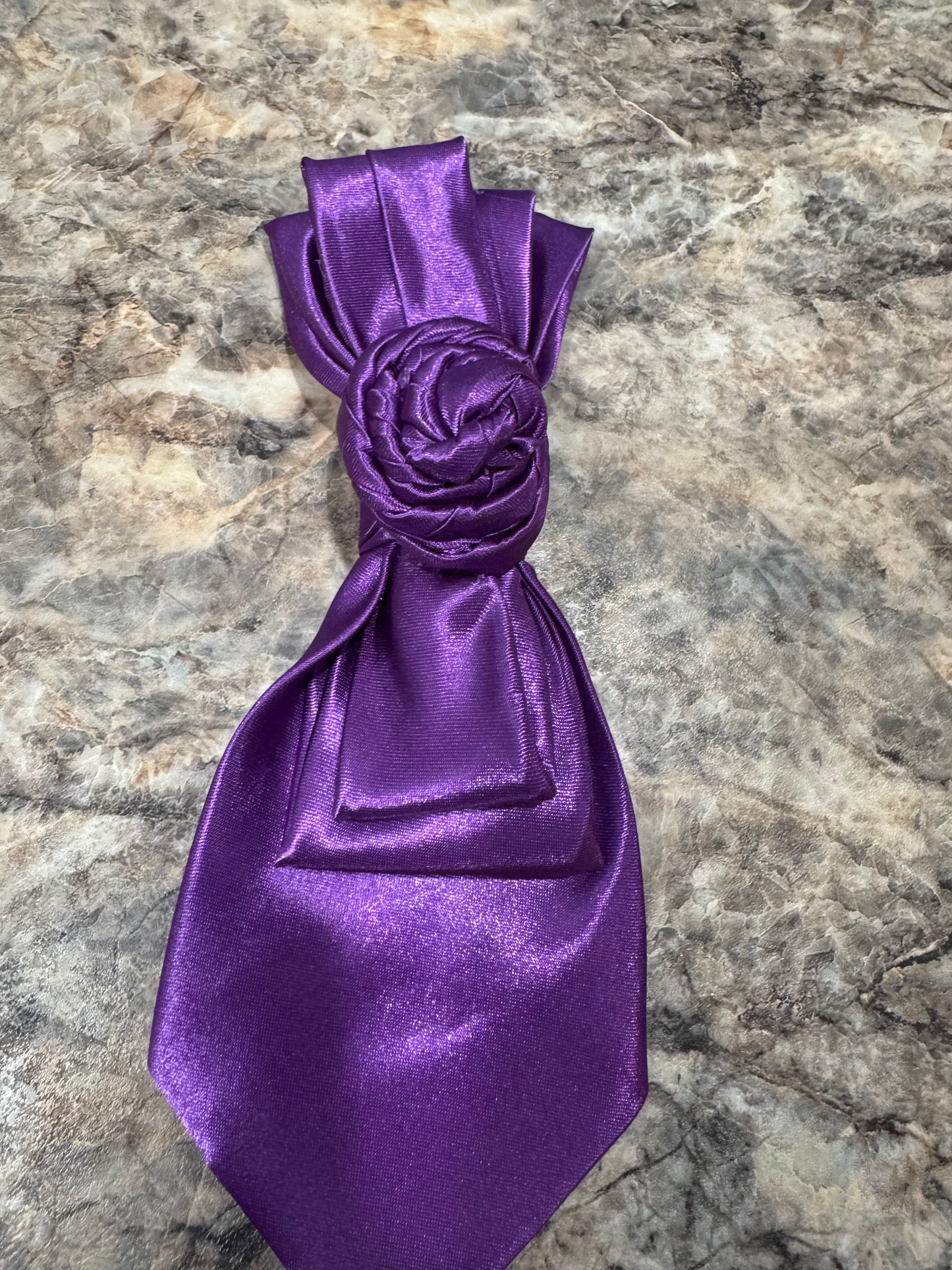 Purple Rose Twisted Tie