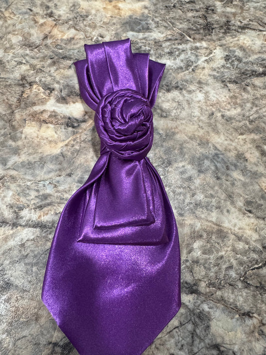 Purple Rose Twisted Tie