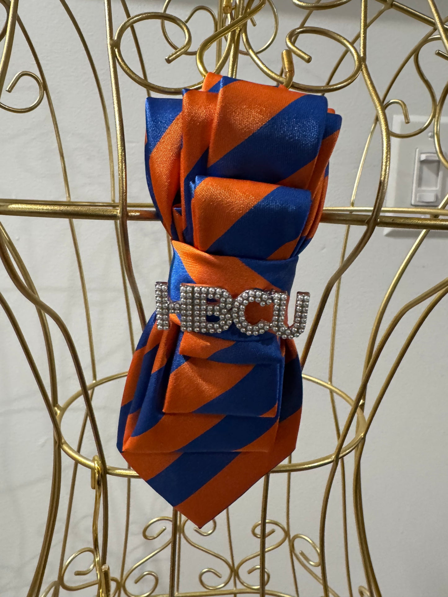 College Stripe Orange and Blue