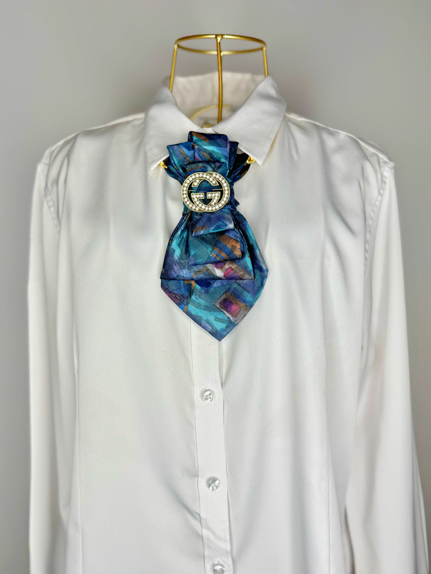 Turquoise Pattern Tie