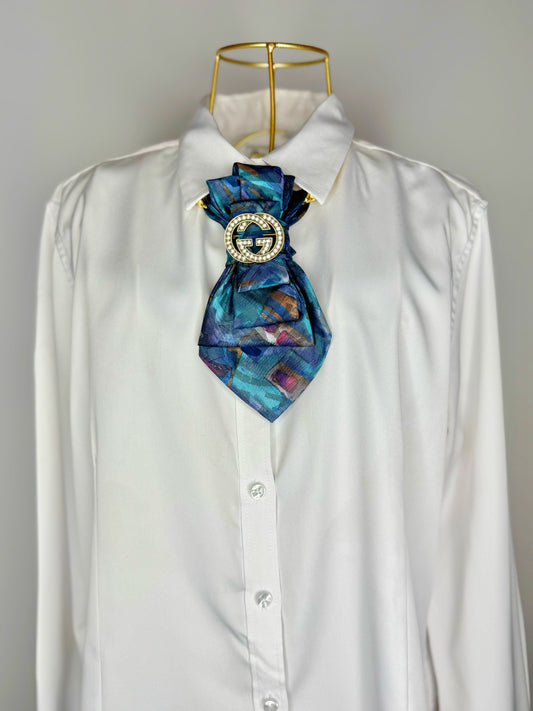 Turquoise Pattern Tie