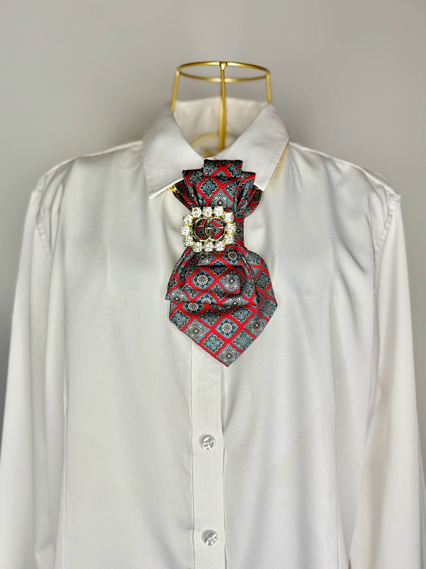 Burgundy Pattern Tie