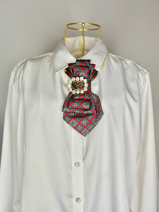 Burgundy Pattern Tie