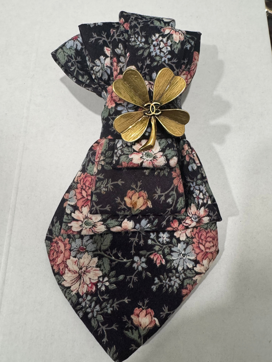 Floral Twisted Tie
