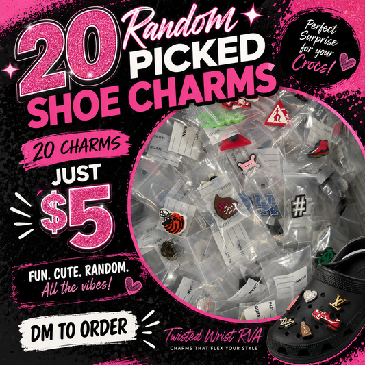 20 Random Croc Charms
