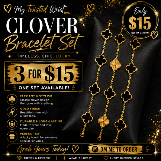 Clover Bracelet Set