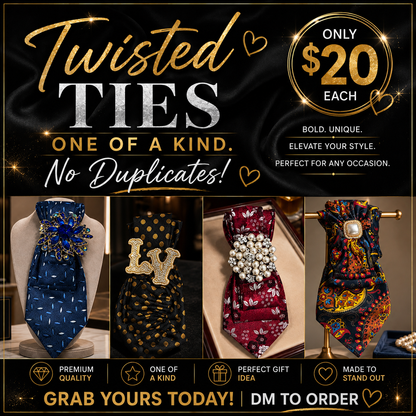 $20 Twisted Ties with no necklace