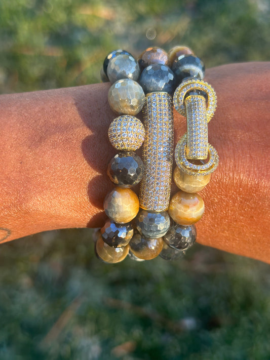 Gold Pave Set of 3
