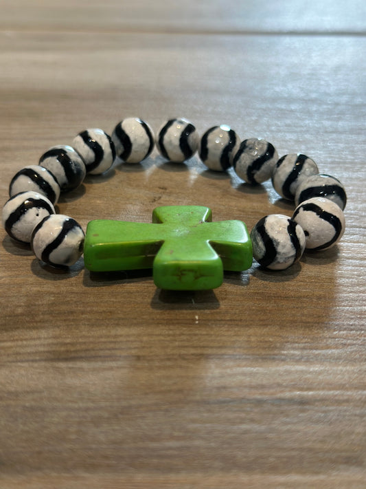 Lime Green Black and White